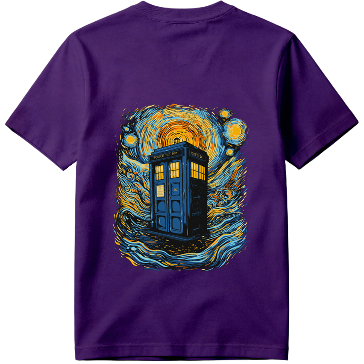 TARDIS in Starry Night - Tee