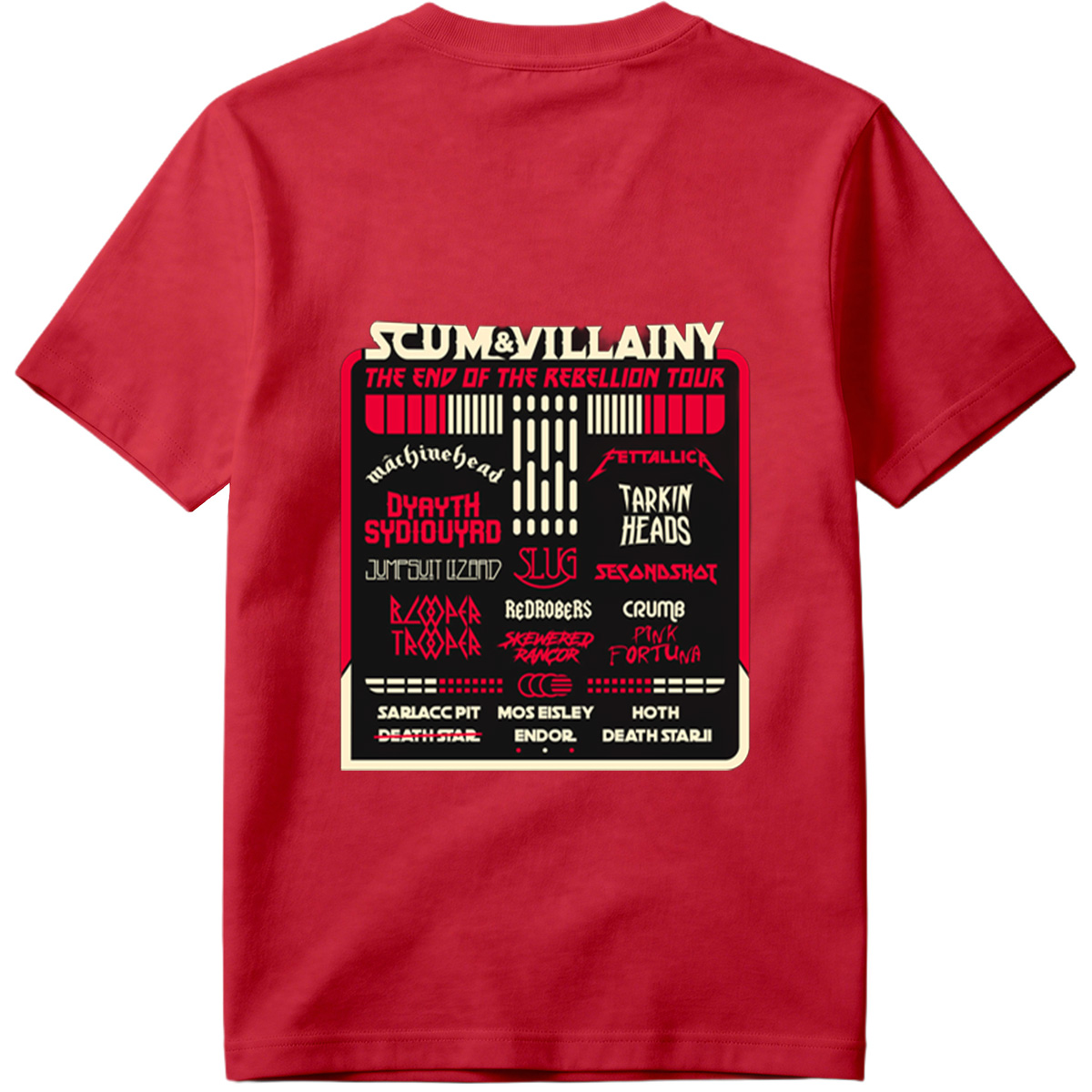 Scum & Villainy: The End of the Rebellion Tour – Star Wars Inspired Band Lineup - Tee