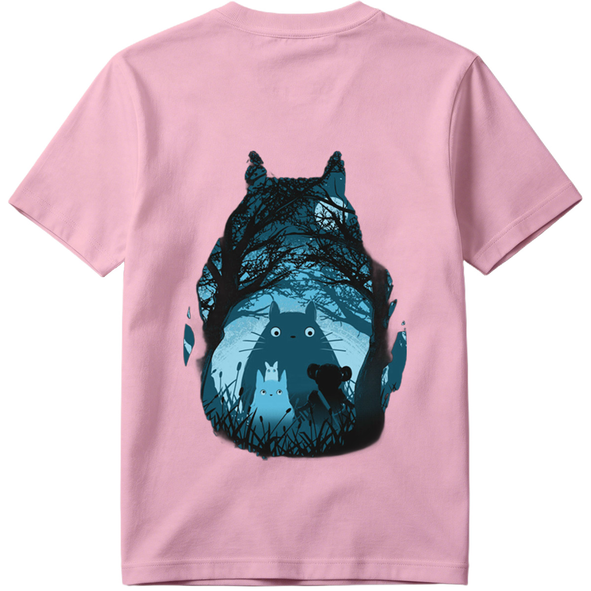 Totoro and Friends in the Moonlit Forest - Tee