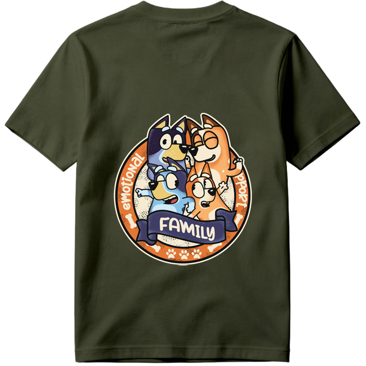Bluey Family Emotional Support - Tee