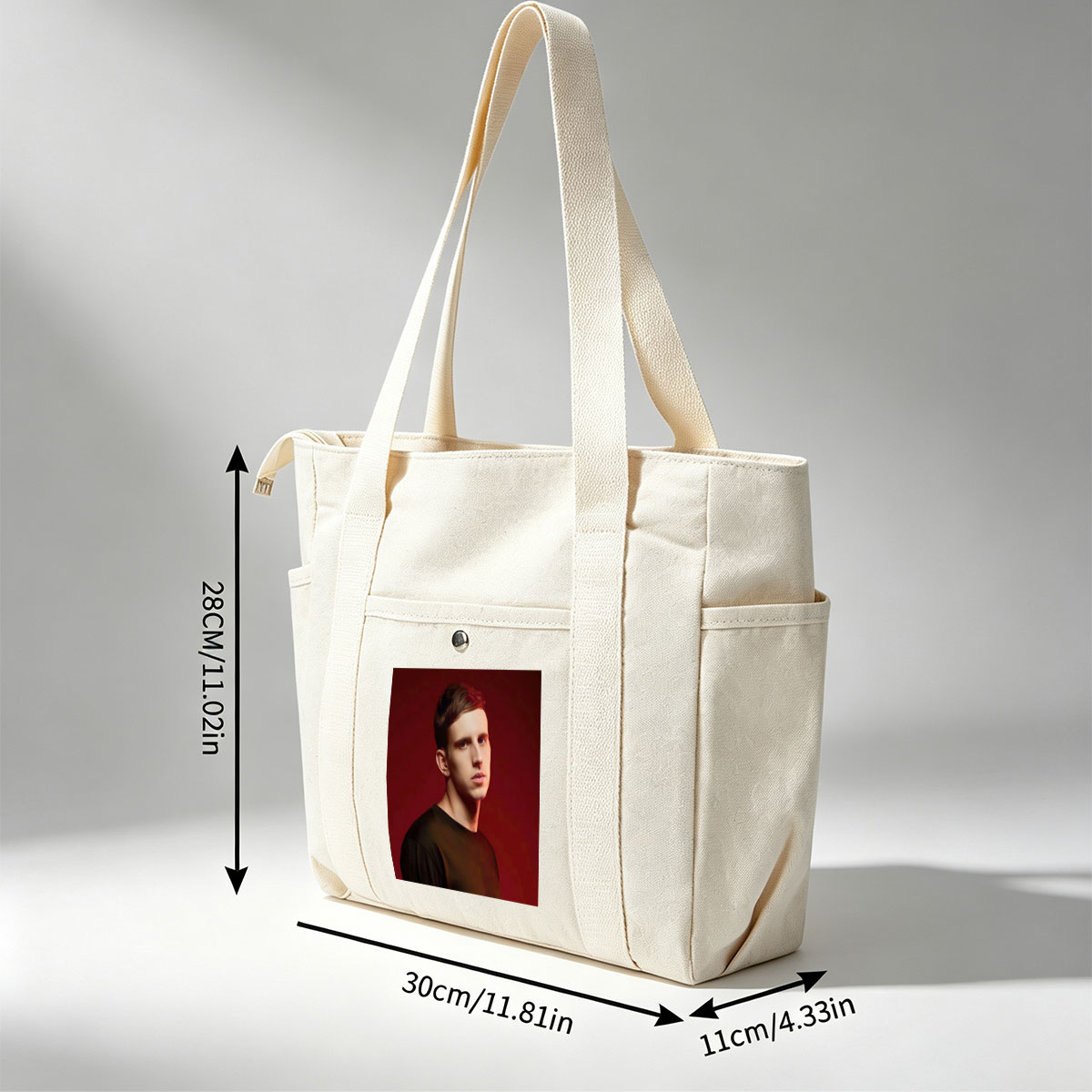 Martin Garrix in Studio Portrait Against Red Background - Multi-pocket bags