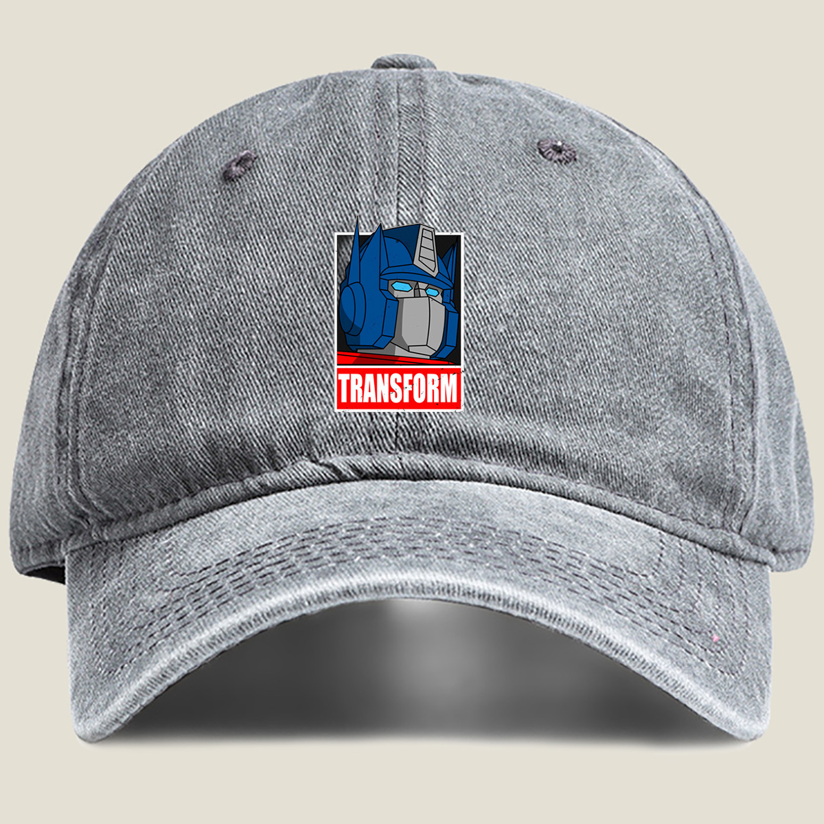 Transformers Optimus Prime Transform - Washed Denim - Baseball Cap