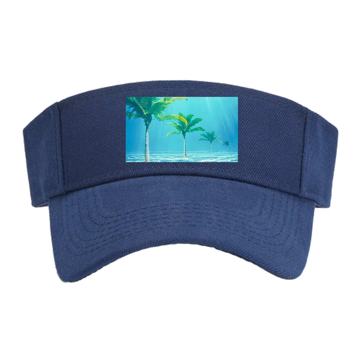 Underwater Palm Trees in Crystal Clear Waters -  Visor cap