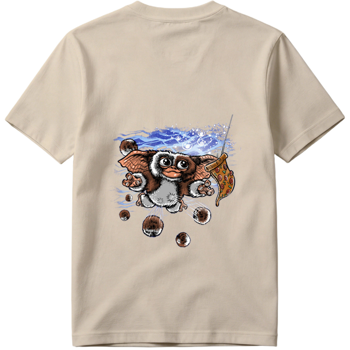 Gremlins - Gizmo with Pizza - Tee