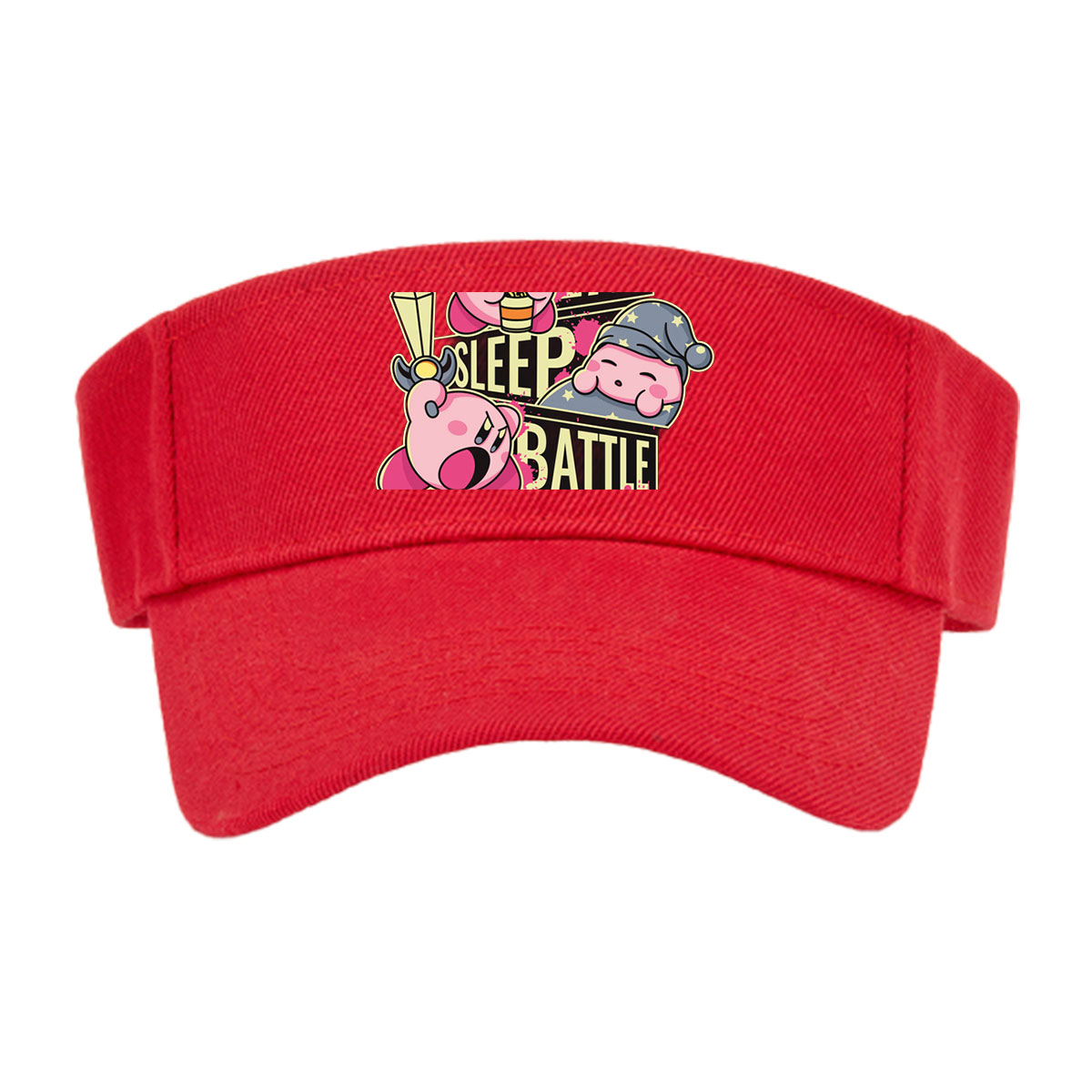 Kirby Eat Sleep Battle Repeat - Pink Star Warrior Adventure -  Visor cap