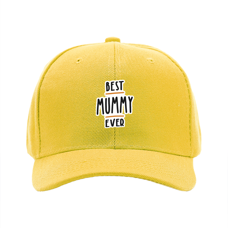 1pc New Baseball Cap Best Mummy Ever Print Unisex Adjustable Hat for Outdoor Activities Adults and Families Casual Wear Fashion Accessory