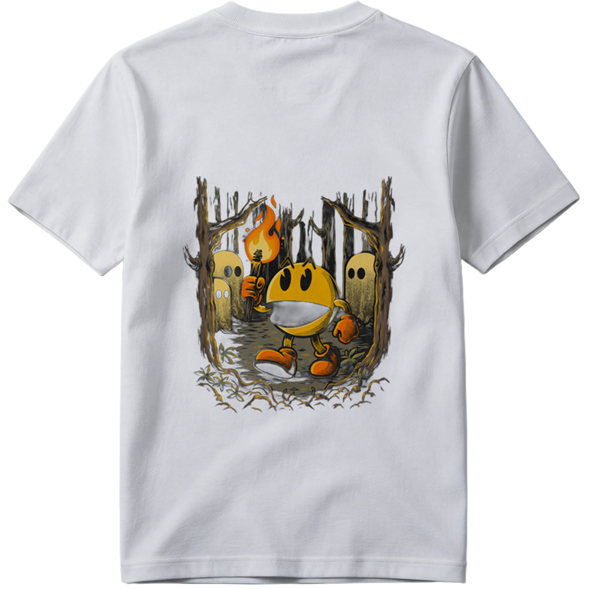 Pac-Man in the Haunted Forest - Tee