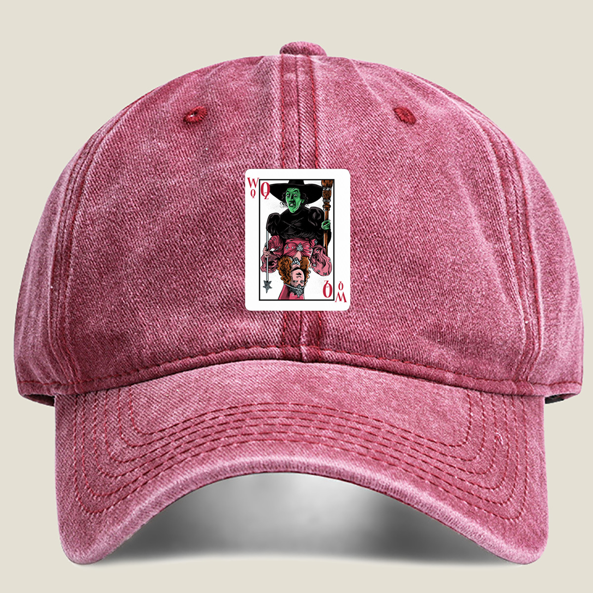 The Wizard of Oz: Wicked Witch of the West Queen Card - Washed Denim - Baseball Cap