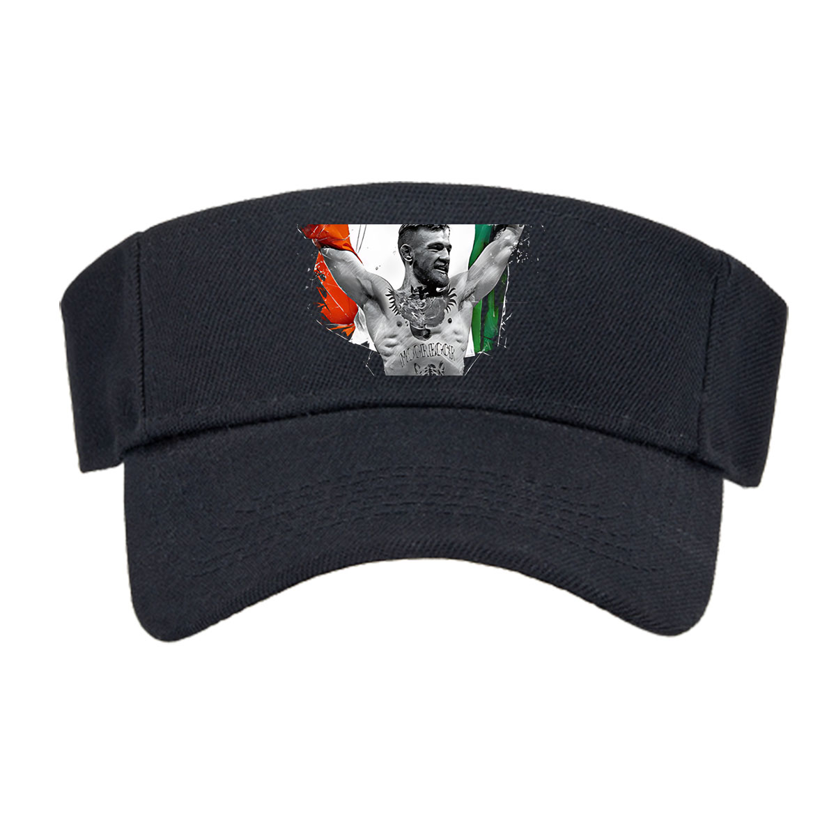 Conor McGregor Celebrates with Irish Flag and UFC Belt -  Visor cap