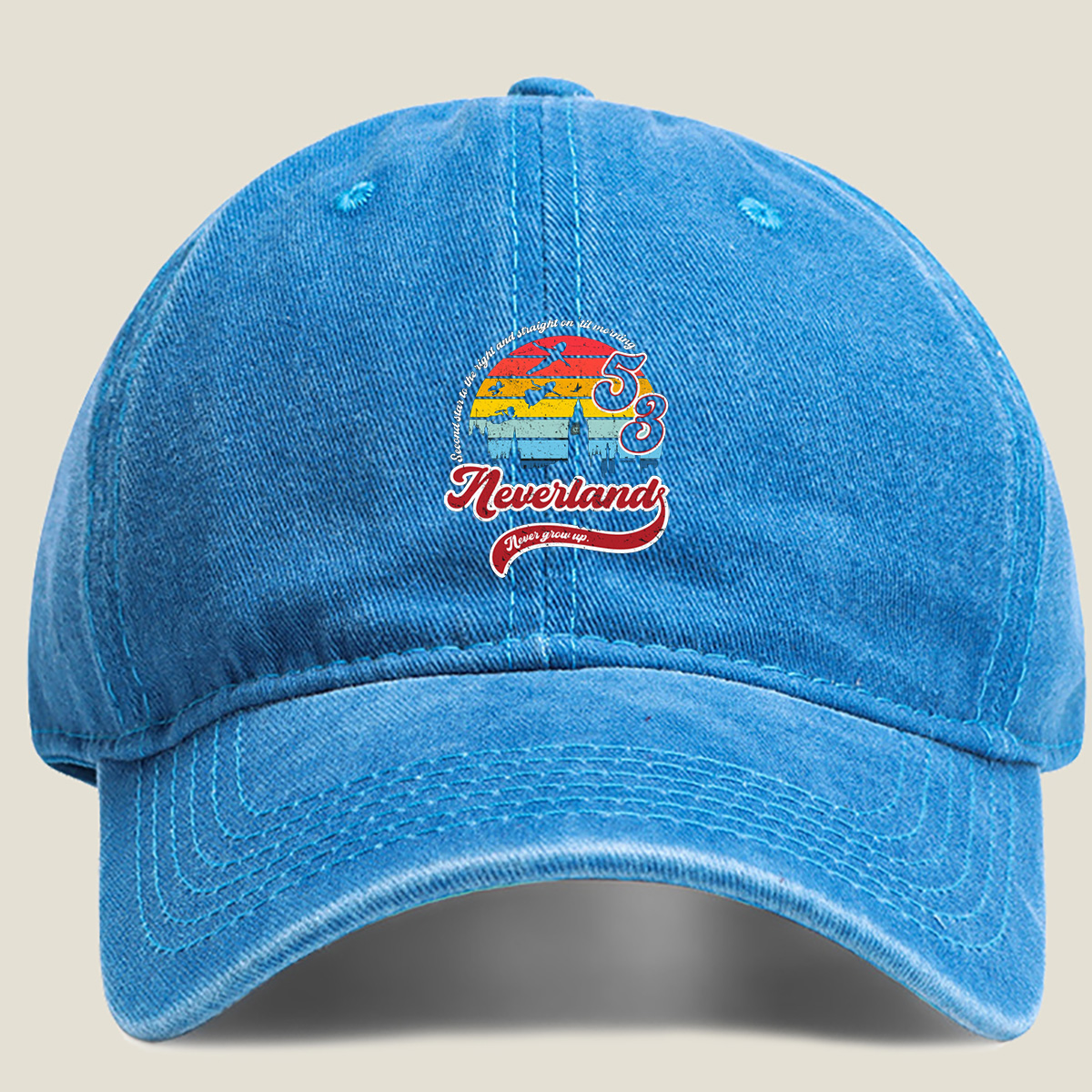 Peter Pan: Neverland 53 - Washed Denim - Baseball Cap