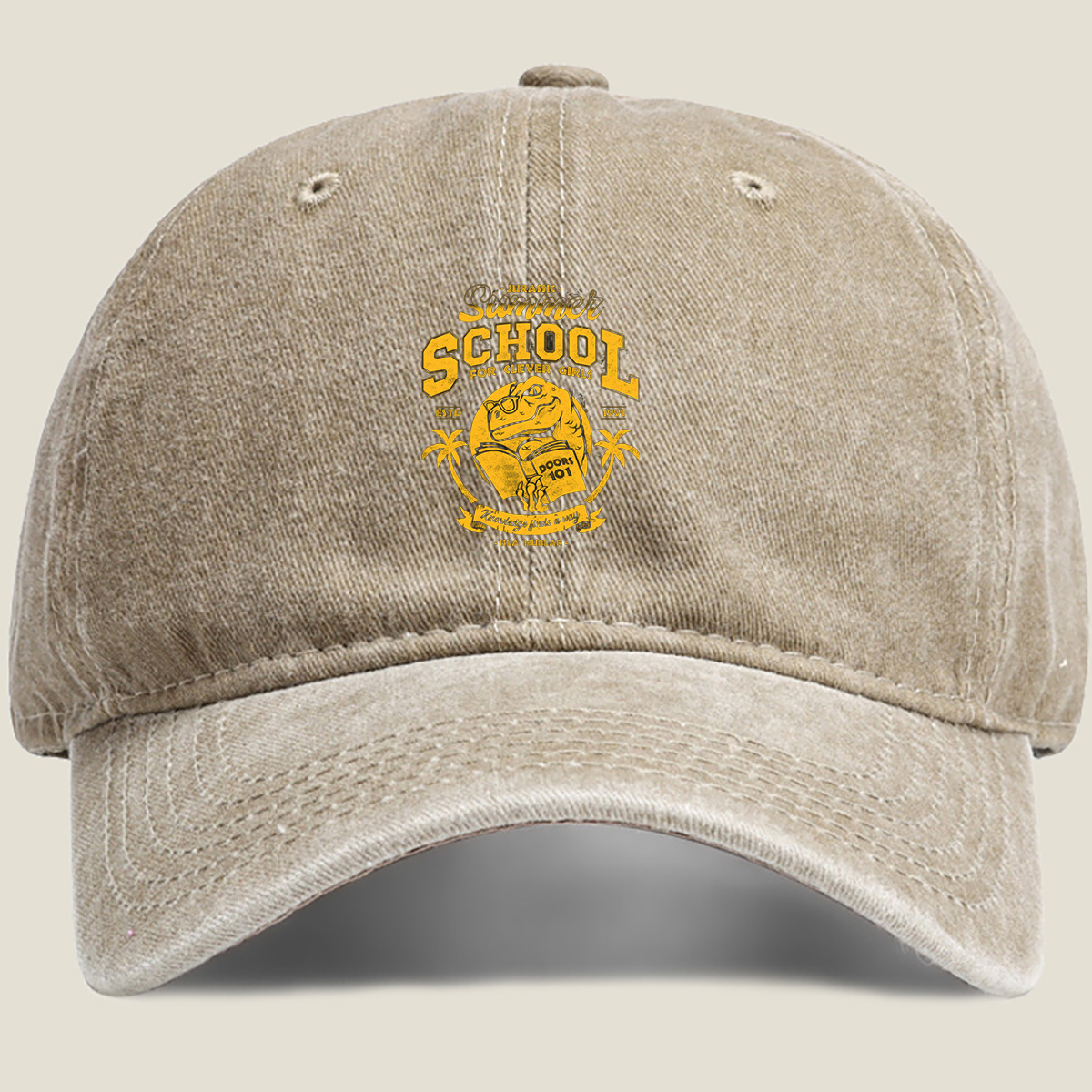 Jurassic Summer School for Clever Girls - Isla Nublar - Washed Denim - Baseball Cap