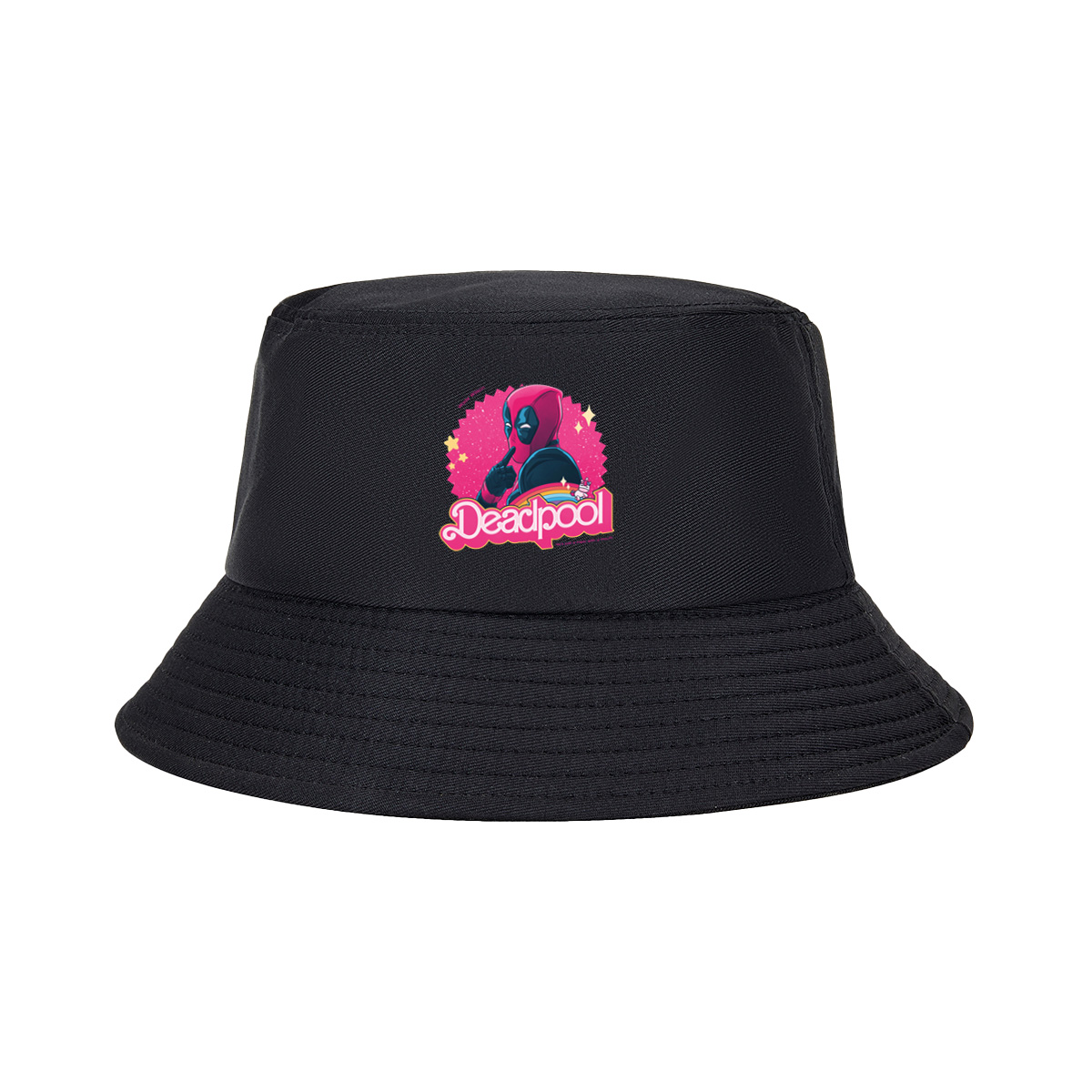 Deadpool: Wade Wilson with a Unicorn and Rainbow - Fisherman's Hat