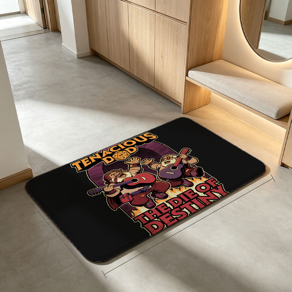 Tenacious D: The Die of Destiny - Jack Black & Kyle Gass in Fantasy Adventure - Flannel floor mat