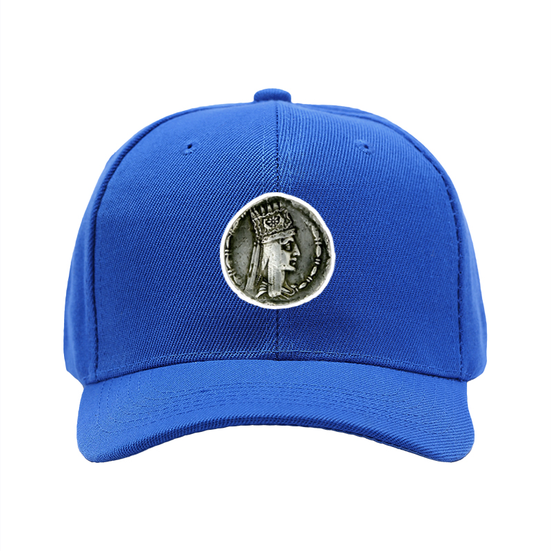 1pc New Baseball Cap with Ancient Coin Queen Pattern Print Unisex Adjustable Hat for Outdoor Activities and Casual Wear Suitable for Adults and Teens