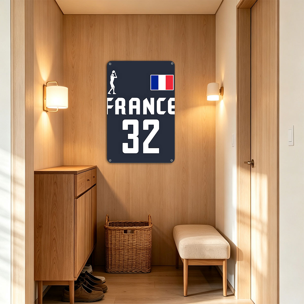 France Basketball Jersey #32 - painting