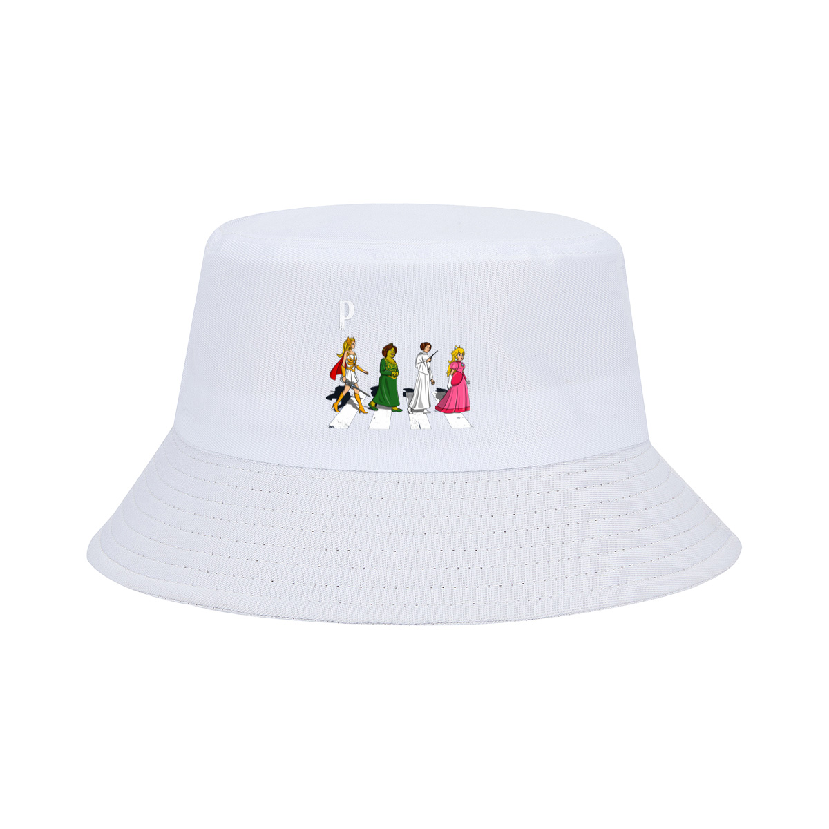 The Princesses: Wonder Woman, Shrek, Princess Leia, and Princess Peach - Fisherman's Hat