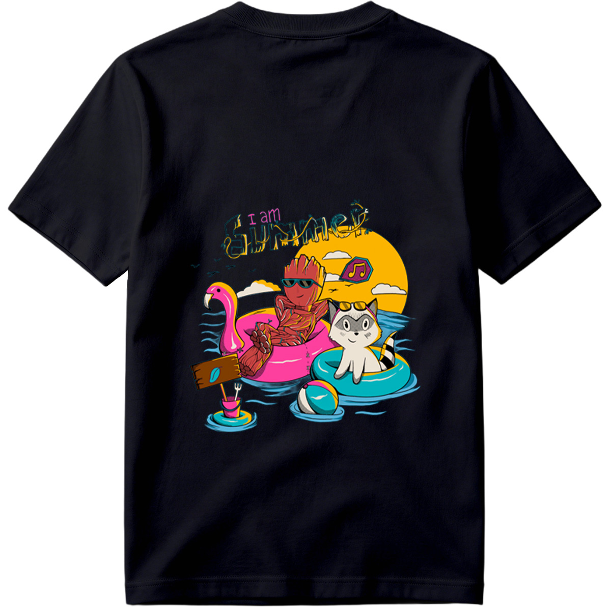 Guardians of the Galaxy: Groot and Rocket Summer Vibes - Tee