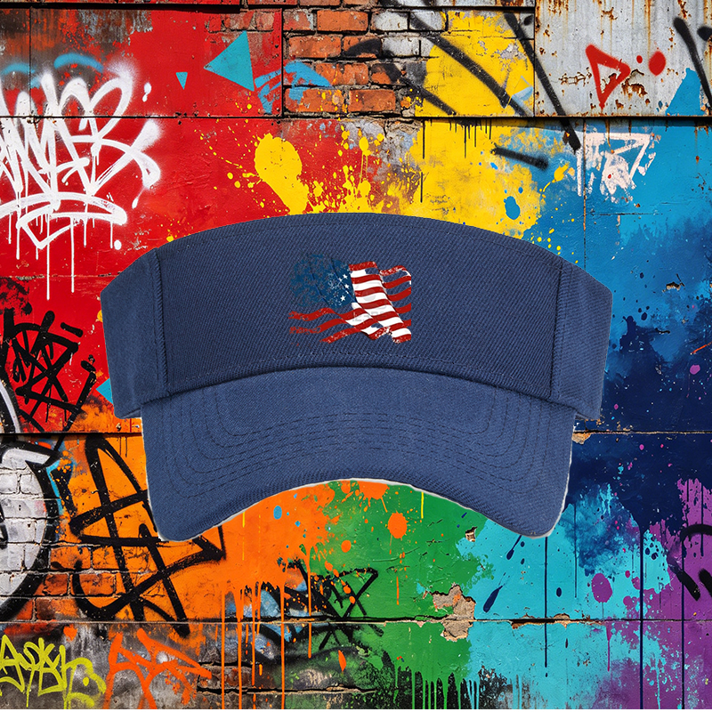 Unisex Classic Mesh Back Hat with American Flag Print - Patriotic Design for Outdoor Activities, Beach, Camping, and Casual Wear - Ideal for Adults Seeking Comfortable Sun Protection and National Pride Style