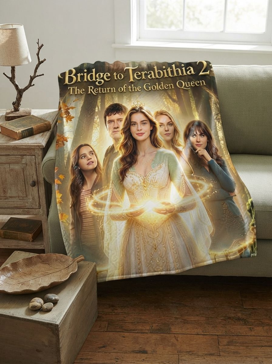 Custom Photo Flannel Throw Blanket Ultra Soft Anti Pilling Fleece Cover Personalized Fantasy Movie Art Keepsake Gift