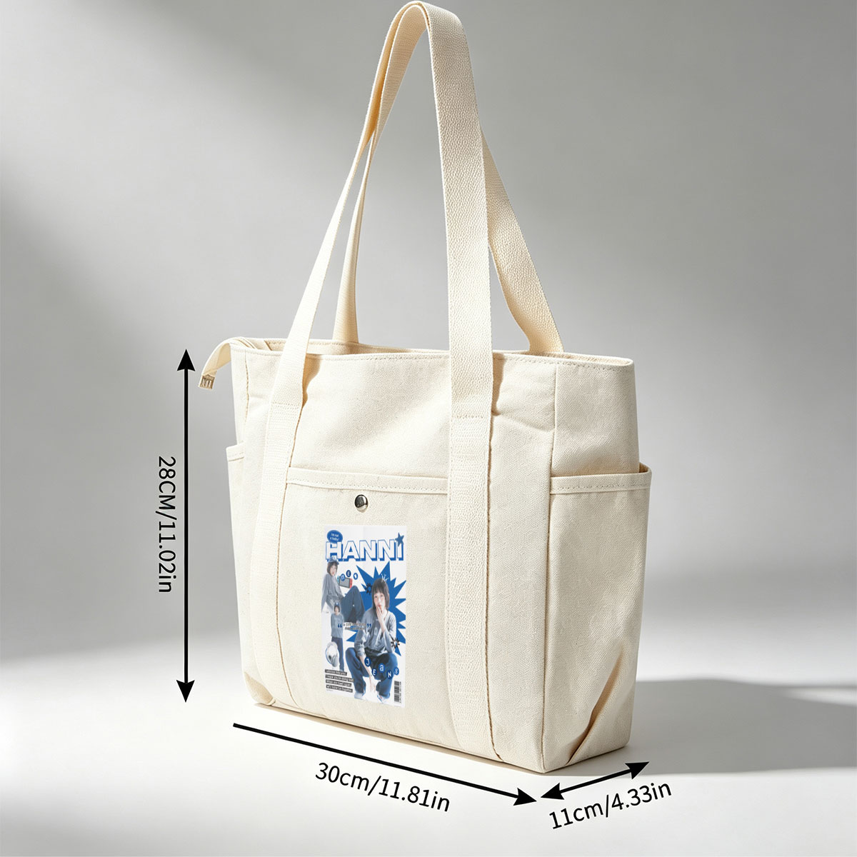 HANNI New Jeans Cover Feature: A Cute Baby Otter from Australia in Stylish Streetwear and Headphones - Multi-pocket bags