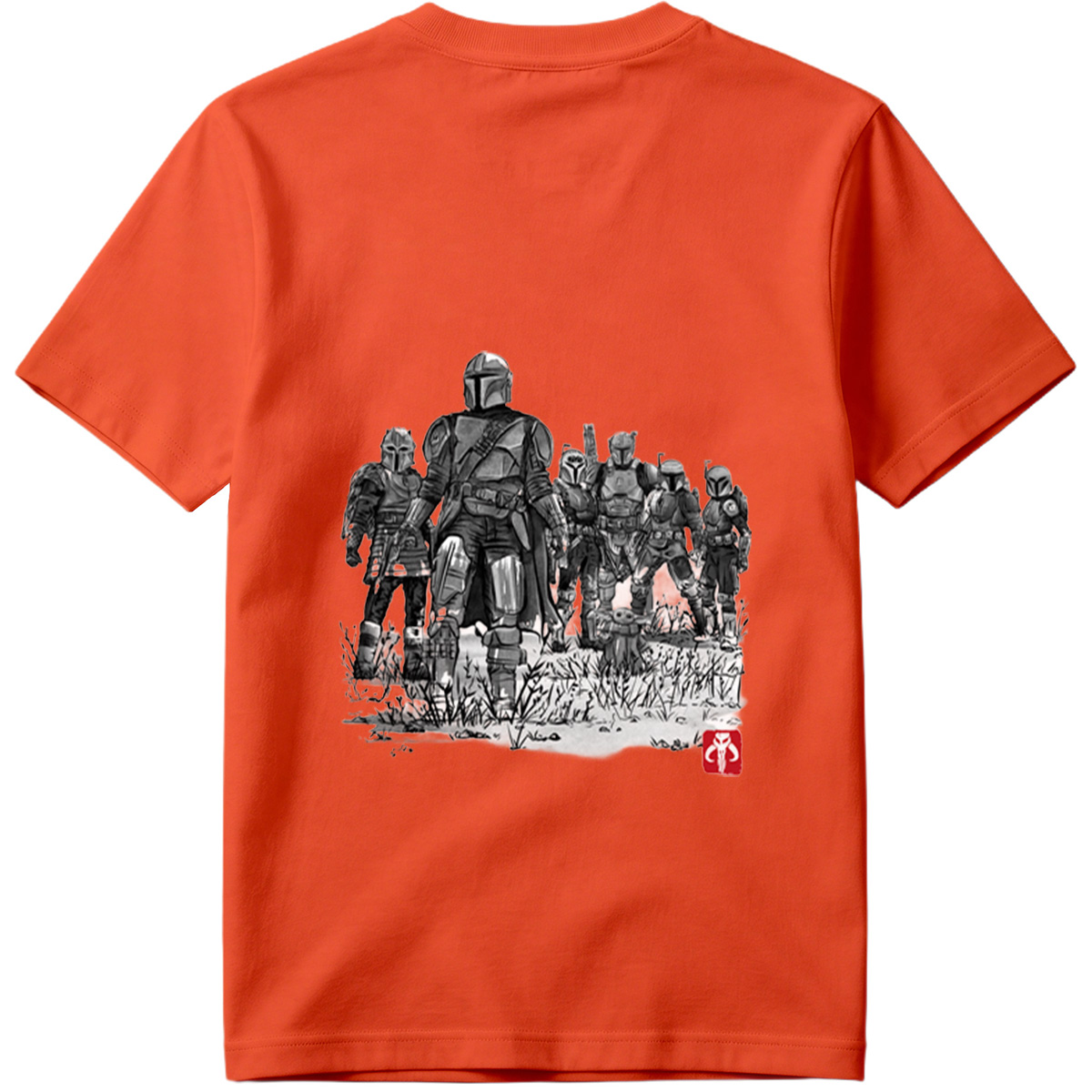 The Mandalorian and the Child with Clan of Mandalorians - Tee