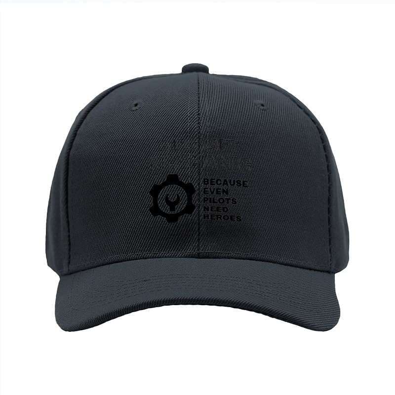 1pc New Baseball Cap Aircraft Mechanic Print Adjustable Unisex Hat for Outdoor Work and Casual Wear Adults