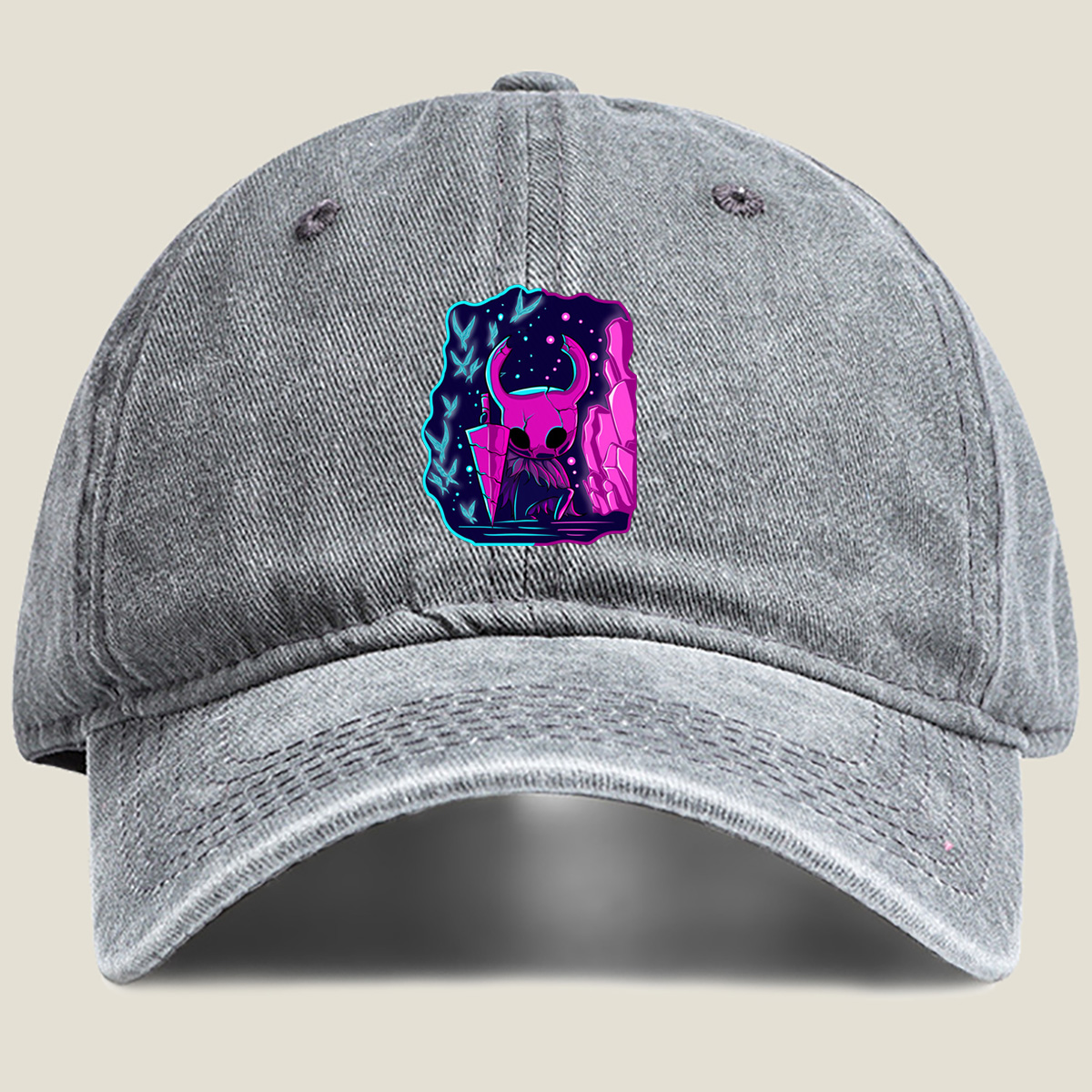Hollow Knight: Void Heart - Washed Denim - Baseball Cap