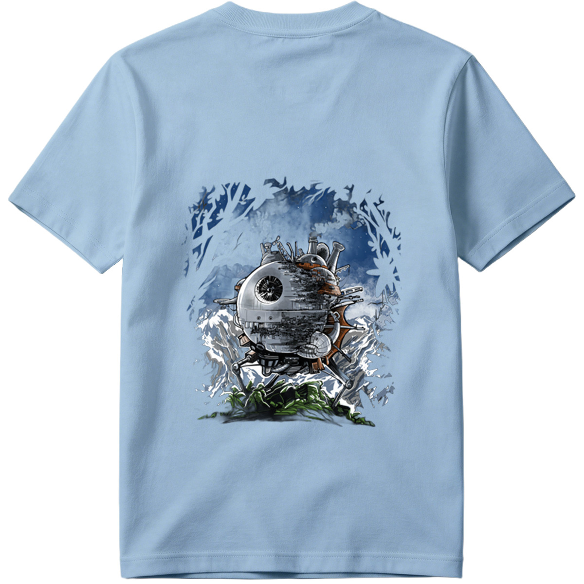 Steampunk Death Star in the Forest - Tee