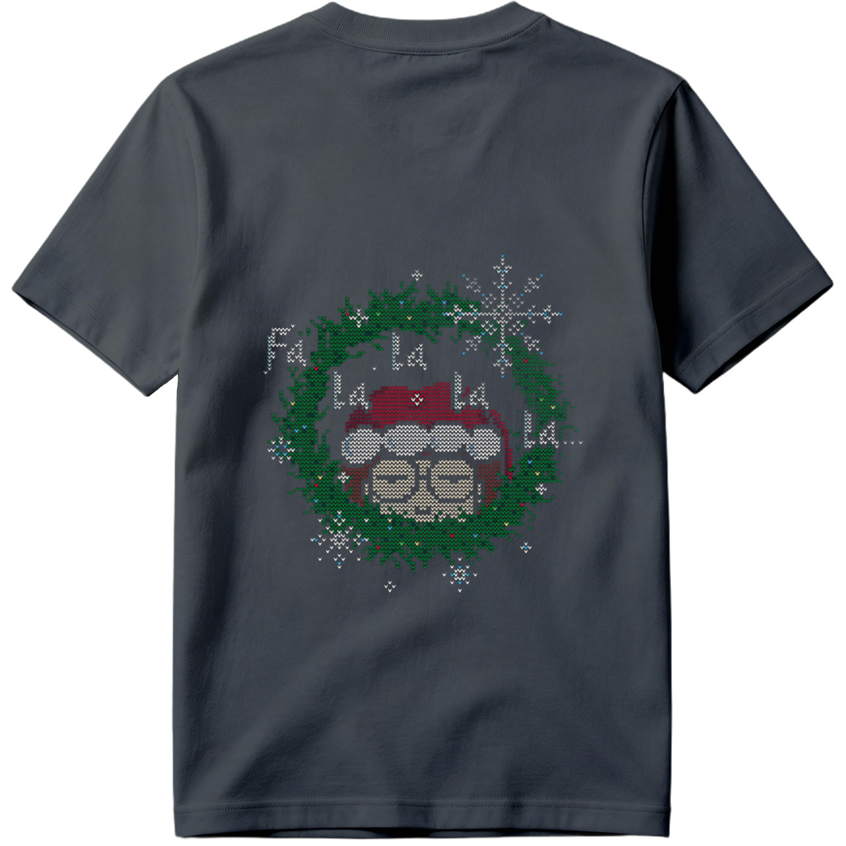 Santa Claus in a Christmas Wreath - Tee