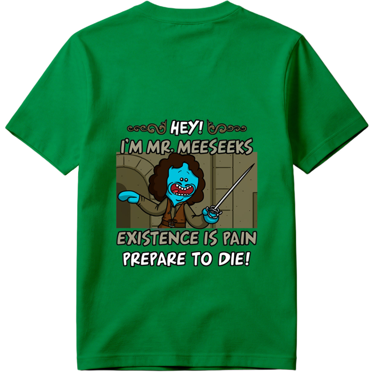Mr. Meeseeks from Rick and Morty: Existence is Pain, Prepare to Die! - Tee