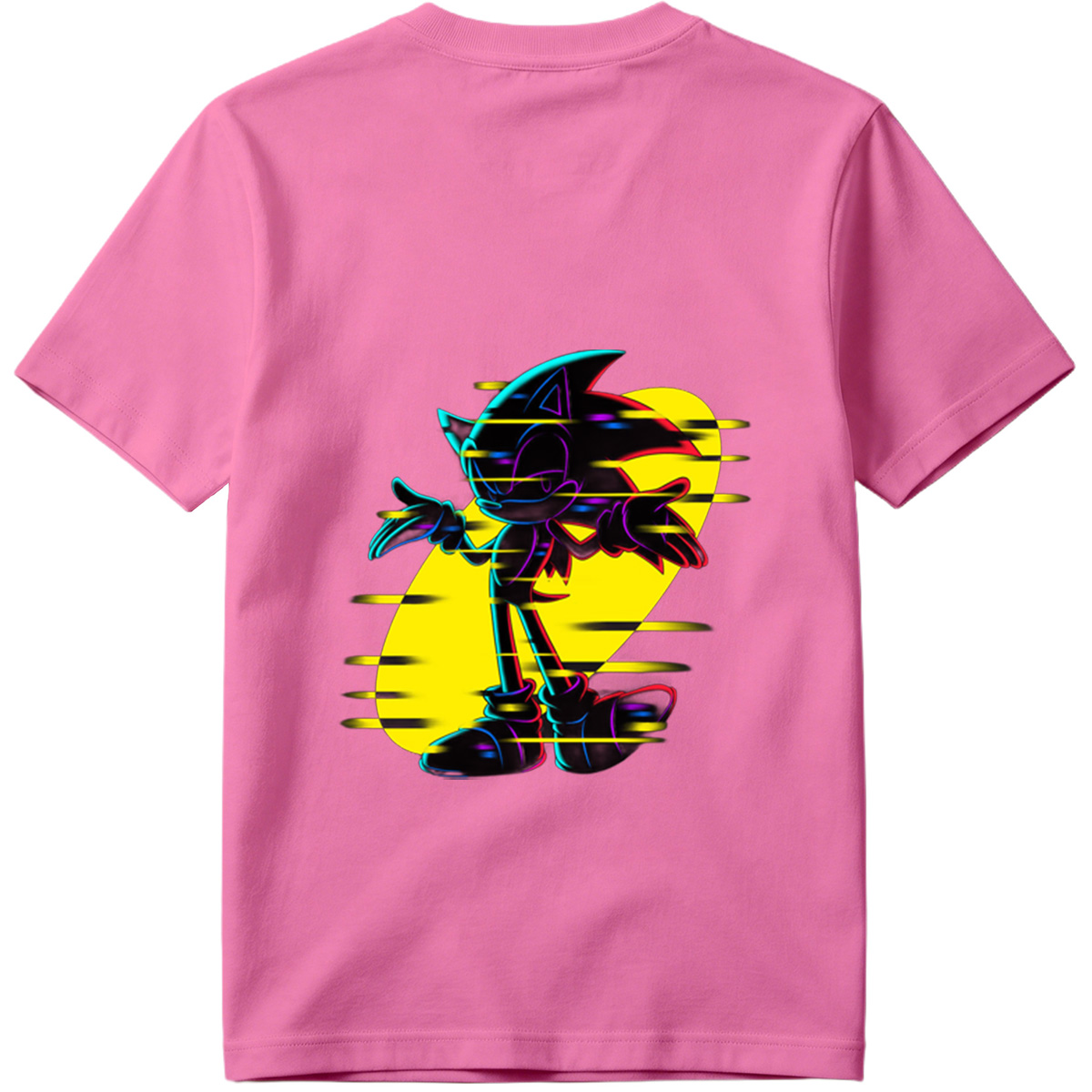 Sonic the Hedgehog: Neon Glitch Art - Tee