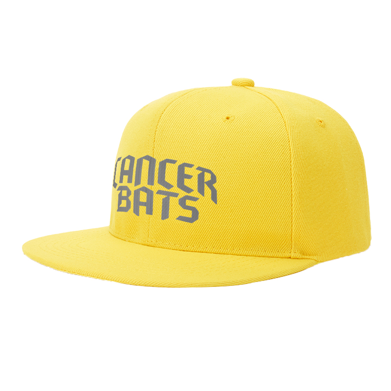 Flat Brim Baseball Cap Cancer Bats Logo Print Streetwear Underground Skate Brand for Basketball Court Urban Streets Skatepark Fit for Skaters Rappers Streetwear Enthusiasts