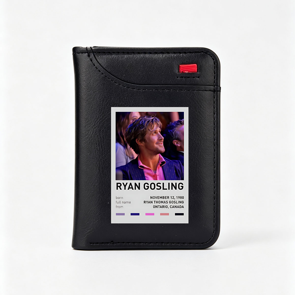 Ryan Gosling: Born November 12, 1980, Ryan Thomas Gosling from Ontario, Canada - Vertical Style Wallet