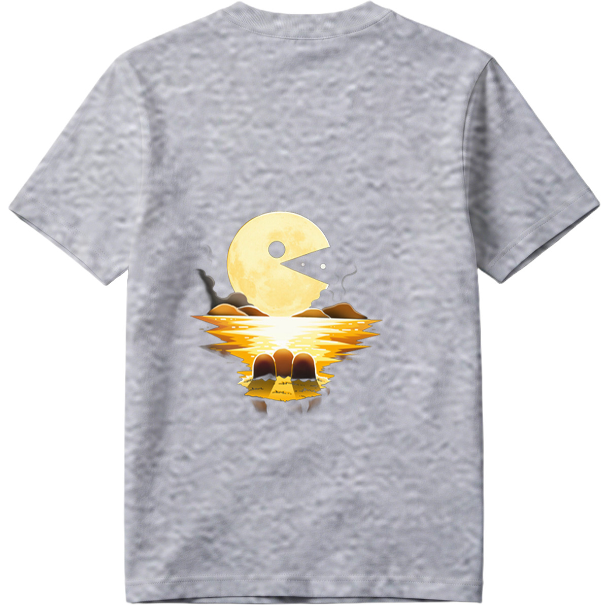 Pac-Man Moon Reflection - Tee
