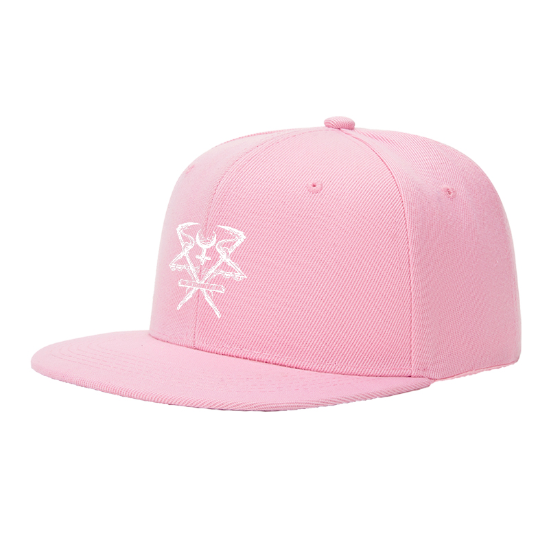 Flat Brim Baseball Cap with Intricate Crossed Swords and Symbolic Runes Design Streetwear Underground Skate Style for Basketball Courts Skate Parks Urban Explorers and Hip Hop Artists