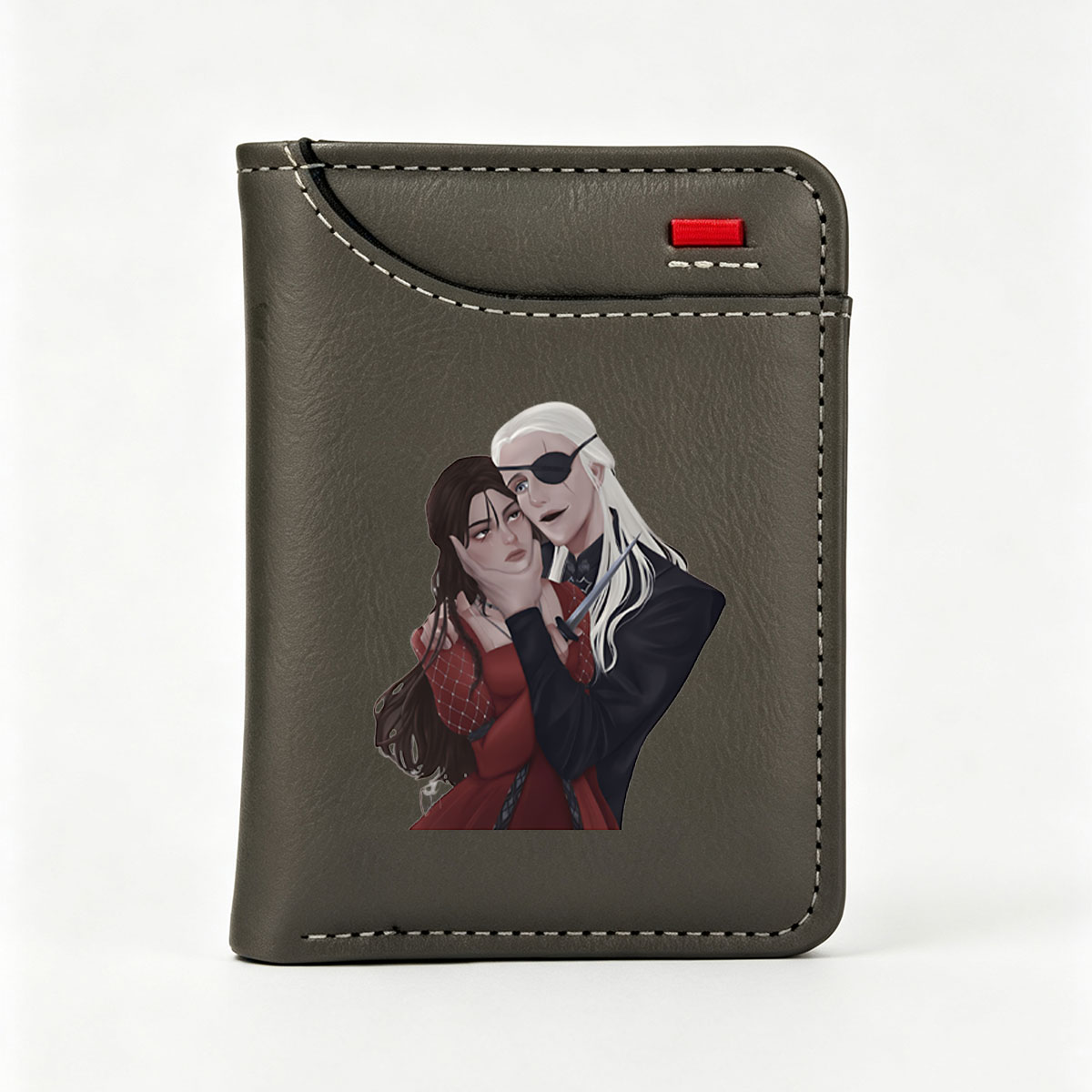 Aria and Valerian: The Pirate's Embrace - Vertical Style Wallet