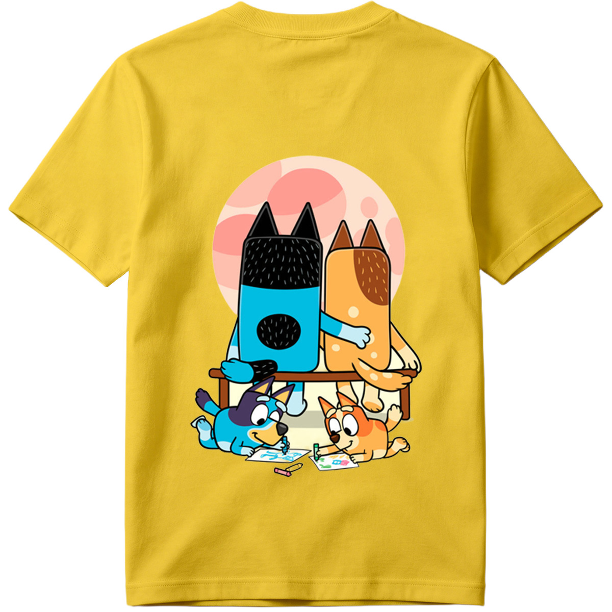 Bluey and Bingo Drawing with - Tee
