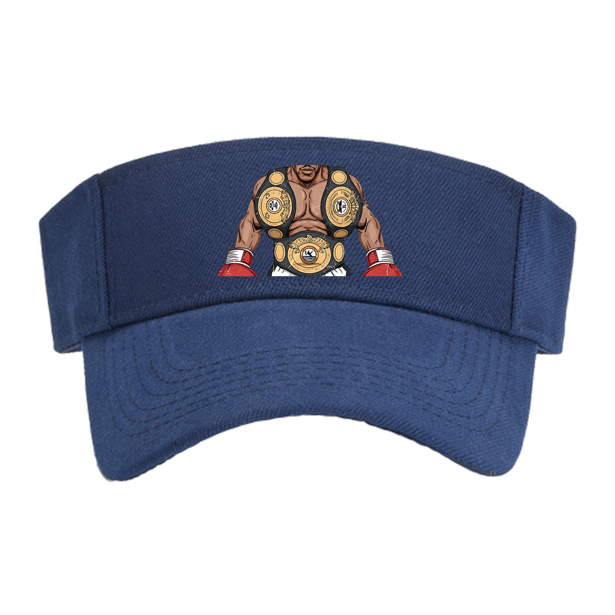 Mike Tyson in Boxing Glory with Championship Belts -  Visor cap