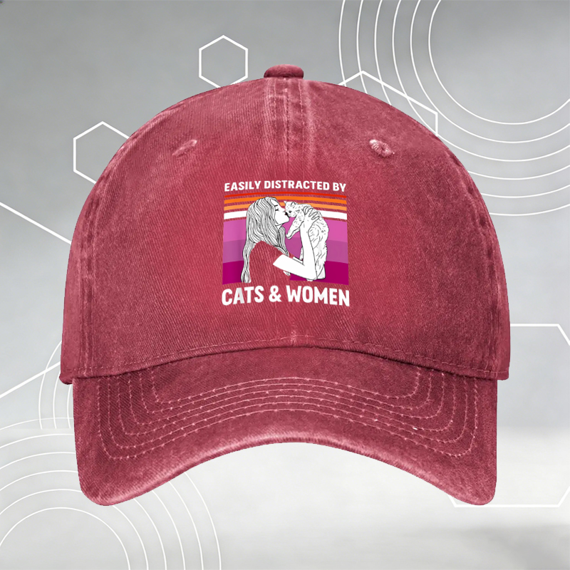 New Gothic Style Baseball Cap with Cute Cartoon Print and 