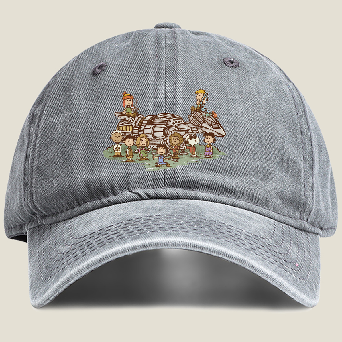 Peanuts Characters Meet Star Wars: A Galactic Adventure - Washed Denim - Baseball Cap