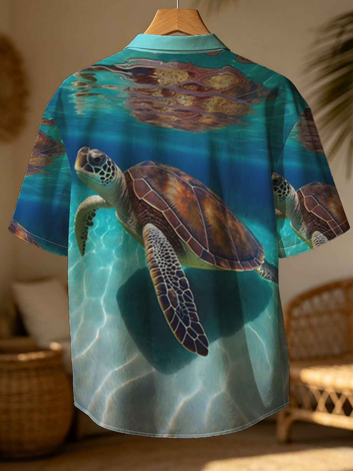 Sea Turtle Swimming in Crystal Clear Waters -  Shirt