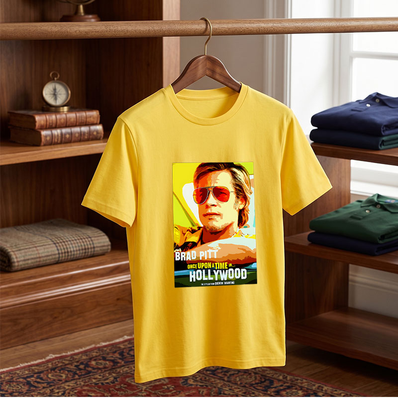 Brad Pitt in Once Upon a Time in Hollywood by Quentin Tarantino - Tee