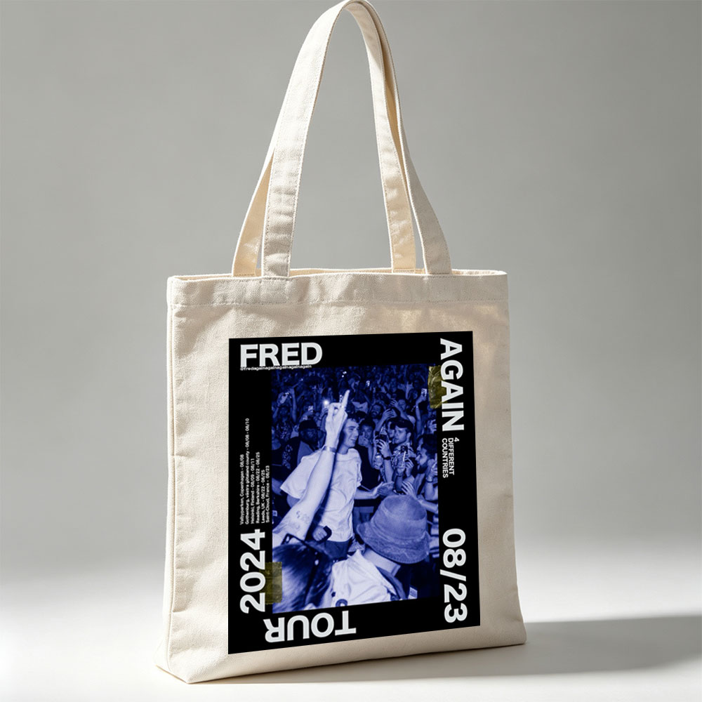 FRED AGAIN TOUR 2024 Live Concert Crowd Energy at Festival Event - Canvas tote bags
