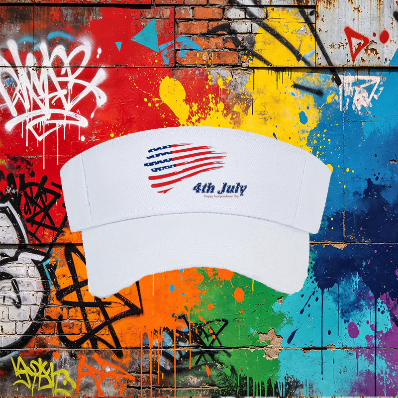 Unisex Classic Mesh Cap with American Flag Print and 