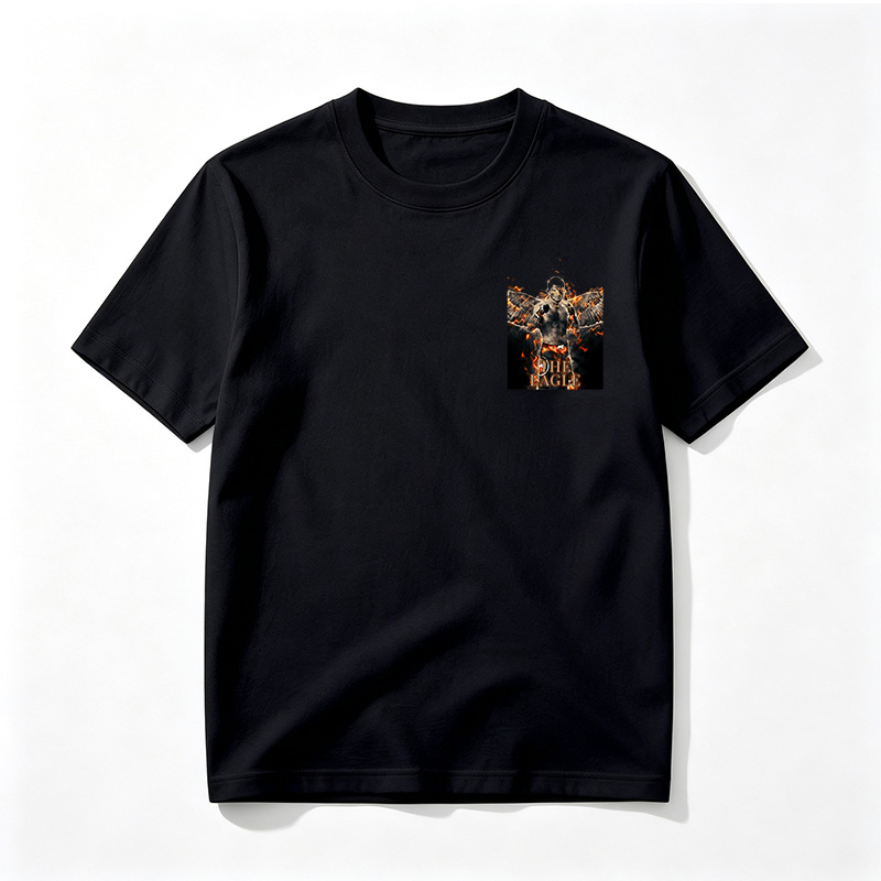 The Eagle: UFC Fighter with Fiery Wings and Intense Gaze - Tee