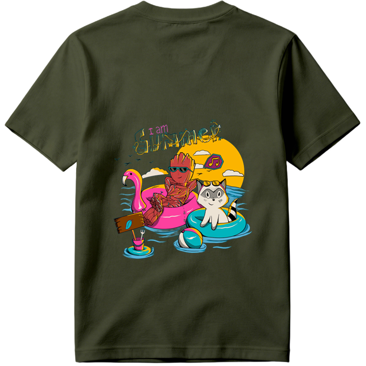 Guardians of the Galaxy: Groot and Rocket Summer Vibes - Tee