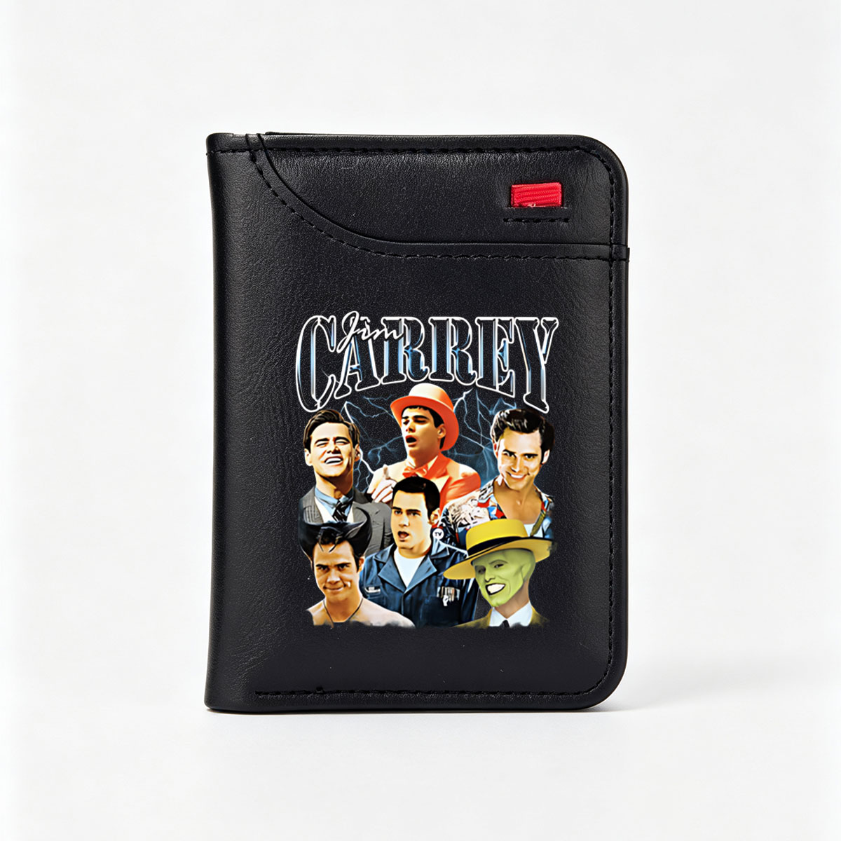 Jim Carrey: Iconic Roles from The Mask, Ace Ventura, and More - Vertical Style Wallet