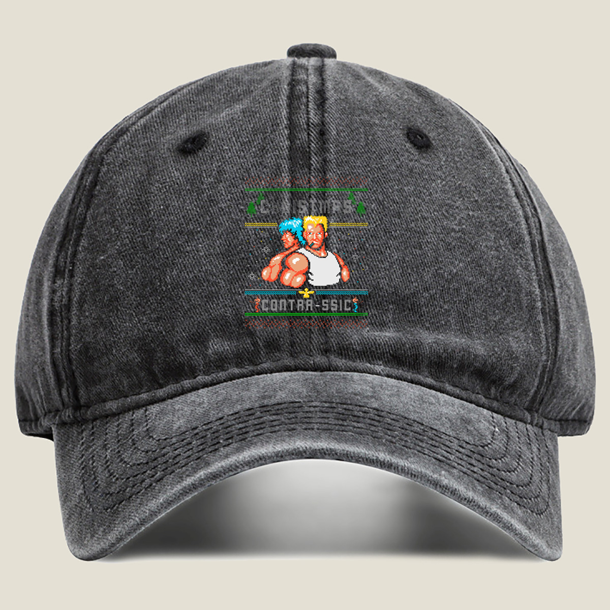 Christmas Contra-ssic: Bill and Lance - Washed Denim - Baseball Cap