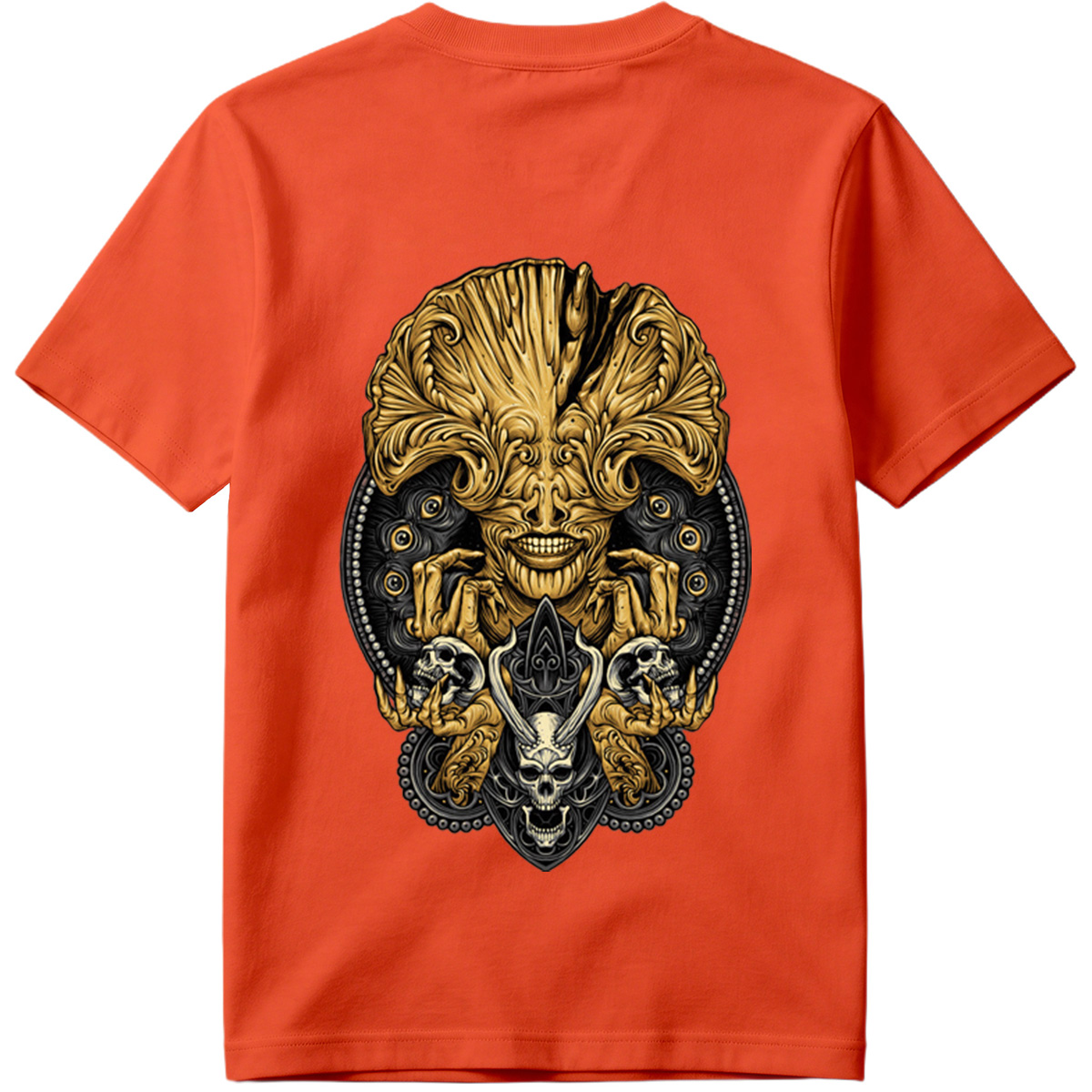 Alien vs. Predator: Golden Xenomorph and Skulls - Tee