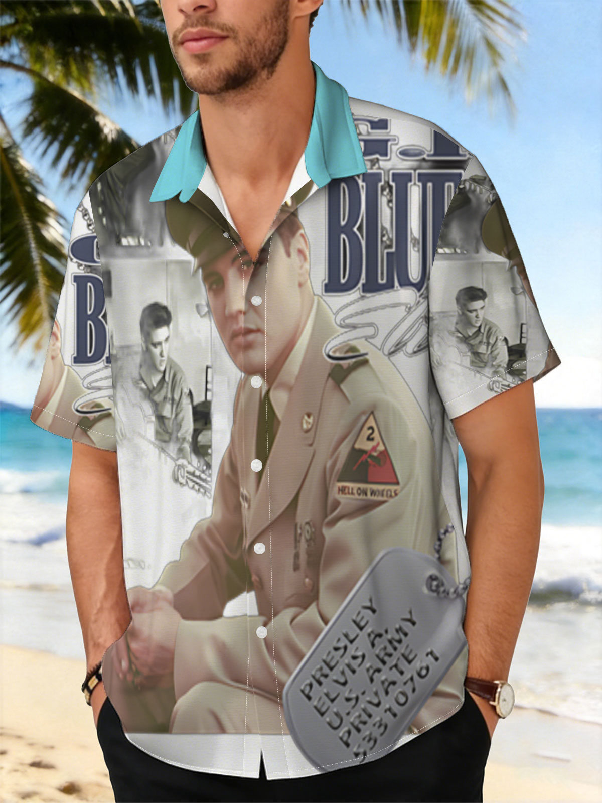 Elvis Presley in G.I. Blues: Army Private, Hell on Wheels -  Shirt